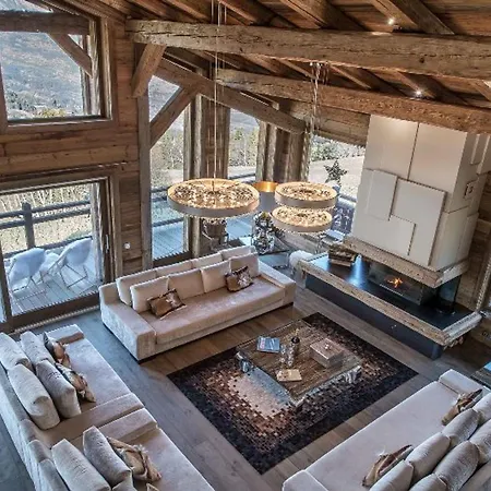 De Gamme A Avec Piscine Interieure Et Cinema - Fr-1-569-180 Chalet Megeve